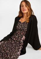 Bayan Siyah Yarasa Kol Triko Hırka