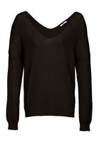 Bayan Siyah V Yaka Triko Kazak