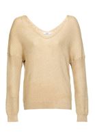 Bayan Krem V Yaka Triko Kazak