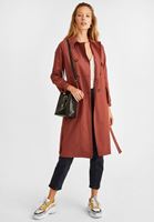 Bayan Kiremit Kemer Detaylı Trençkot