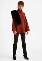 Bayan Kiremit Uzun Triko Kazak