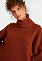 Bayan Kiremit Uzun Triko Kazak