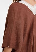 Bayan Kahverengi Doğal Görünümlü Kimono