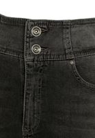 Bayan Gri Yüksek Bel Crop Straight Jean