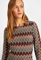 Bayan Çok Renkli Desenli Kısa Elbise