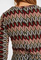 Bayan Çok Renkli Desenli Kısa Elbise