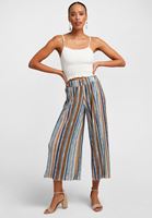 Bayan Çok Renkli Desenli Culotte Pantolon