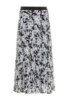 Bayan Çok Renkli Beli Lastikli Midi Boy Etek