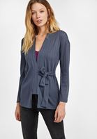 Bayan Gri Beli Bağlamalı Hırka