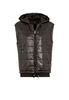 Bayan Siyah Kapüşonlu Şişme Yelek