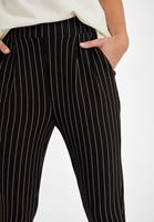 Bayan Siyah Çizgi Detaylı Jogger Pantolon 
