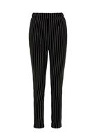 Bayan Siyah Çizgi Detaylı Jogger Pantolon 