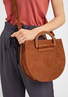 Bayan Kahverengi Askılı Süet Çanta