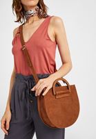 Bayan Kahverengi Askılı Süet Çanta