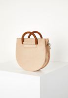 Bayan Ekru Askılı Süet Çanta