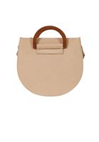 Bayan Ekru Askılı Süet Çanta