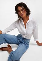 Bayan Mavi Yüksek Bel Culotte Denim Pantolon