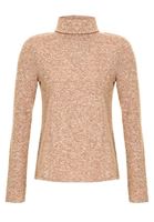 Bayan Kahverengi Yumuşak Tuşeli Kazak