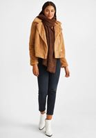 Bayan Gri Orta Bel Kot Pantolon