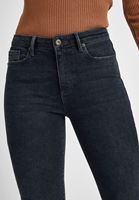 Bayan Gri Orta Bel Kot Pantolon