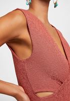 Bayan Kiremit Kruvaze Detaylı Kısa Atlet