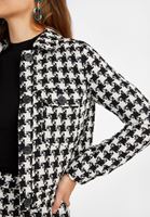 Bayan Çok Renkli Düğme Detaylı Biker Ceket