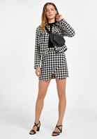 Bayan Çok Renkli Düğme Detaylı Biker Ceket