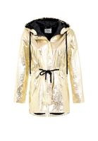 Bayan Altın Kapüşonlu Yağmurluk