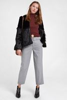 Bayan Gri Kemerli Bol Paça Pantolon