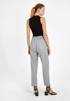 Bayan Gri Ultra Yüksek Bel Detaylı  Pantolon