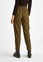 Bayan Yeşil Ultra Yüksek Bel Detaylı  Pantolon