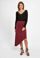 Bayan Siyah Dantel Detaylı V Yaka Kazak