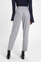 Bayan Gri Cepli Kemer Detaylı Pantolon