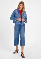 Bayan Kırmızı Örgü Detaylı Kısa Kazak