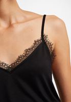 Bayan Siyah Dantel Detaylı Atlet