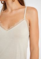 Bayan Krem Dantel Detaylı Atlet