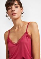 Bayan Pembe Dantel Detaylı Atlet