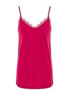 Bayan Pembe Dantel Detaylı Atlet