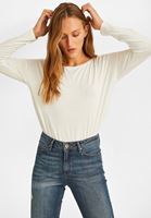 Bayan Krem Kayık Yaka Bluz