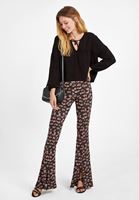 Bayan Siyah V  Yaka Crop Bluz