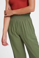 Bayan Yeşil Beli Lastikli Bol Pantolon