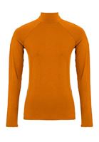 Bayan Sarı Yüksek Yaka Uzun Kollu Bluz