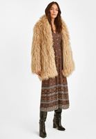 Bayan Çok Renkli Desenli V Yaka Elbise