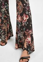 Bayan Çok Renkli Yırtmaç Detaylı Flare Tayt Pantolon