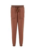 Bayan Kahverengi Beli Lastik Detaylı Jogger Pantolon ( TENCEL™ )