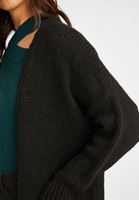 Bayan Siyah Cepli Bol Hırka