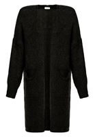 Bayan Siyah Cepli Bol Hırka