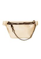 Bayan Krem Zincir Detaylı Bel Çantası