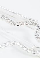 Bayan Gümüş Taşlı Toka Seti