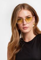 Bayan Sarı İnce Çerçeveli Güneş Gözlüğü